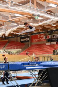 Flurin Ratschob während seiner Übung.